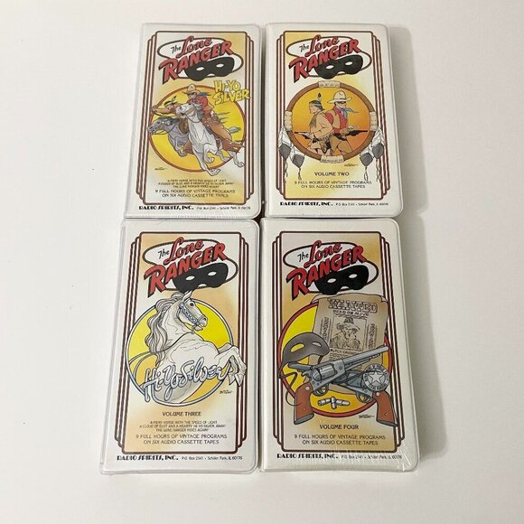 The Lone Ranger Radio Spirits Inc. Volume 1-4 Radio Shows On Cassettes Tapes - Picture 1 of 15